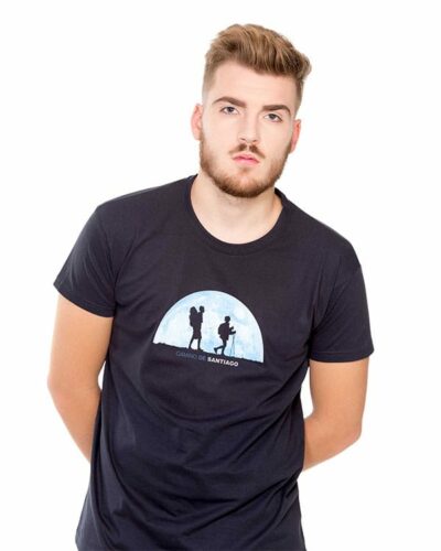 Camiseta hombre Camino de Santiago Caminantes Luna