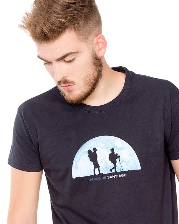 Camiseta hombre Camino de Santiago Caminantes Luna - Imagen 2