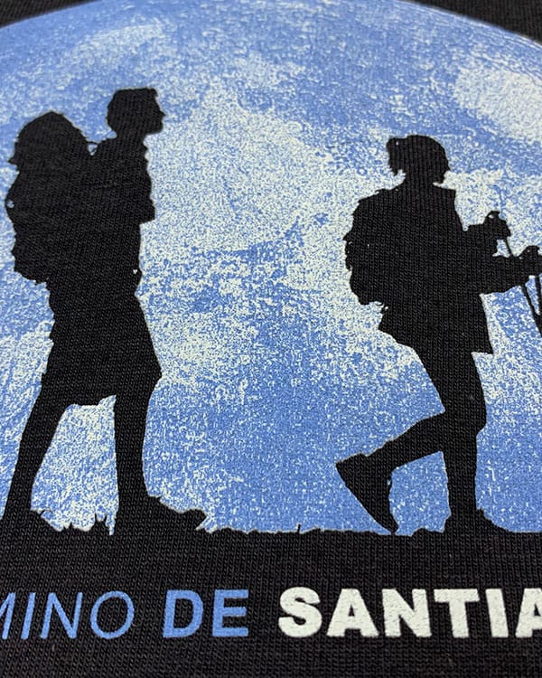 Camiseta hombre Camino de Santiago Caminantes Luna - Imagen 3