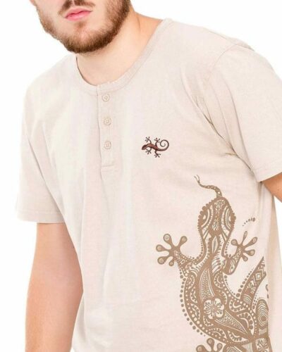 Camiseta hombre Naturalmente Lagarto Panadera ceniza