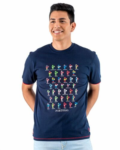 Camiseta hombre Portugal Gallo Banderas Países