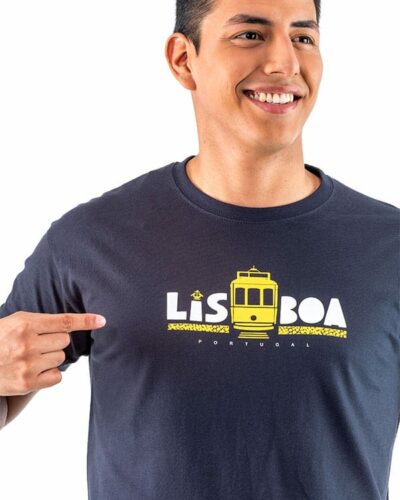 Camiseta hombre Portugal Lisboa Tranvía