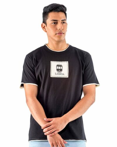 Camiseta hombre Portugal Lisboa Tranvía Retal