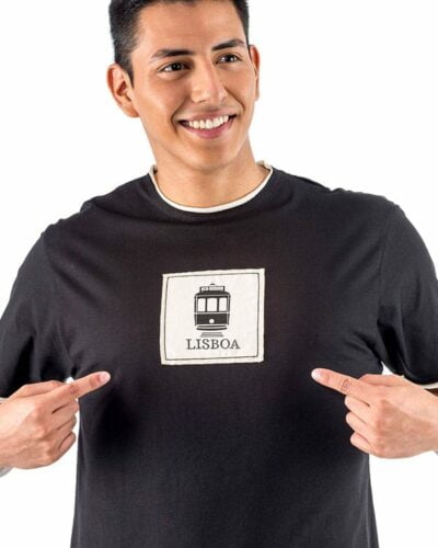 Camiseta hombre Portugal Lisboa Tranvía Retal