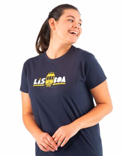 Camiseta mujer Portugal Lisboa Tranvía