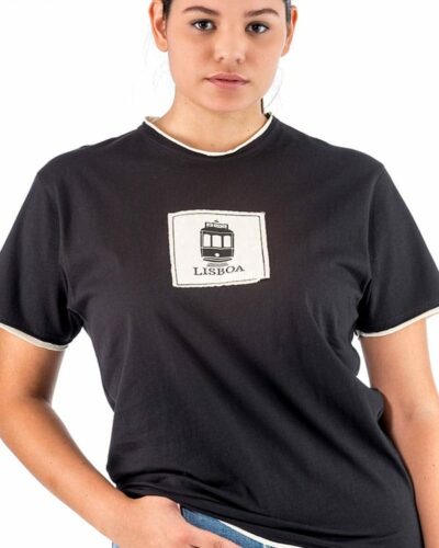 Camiseta mujer Portugal Lisboa Tranvía Retal