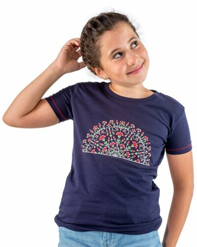 Camiseta niña Flamenco Abanico