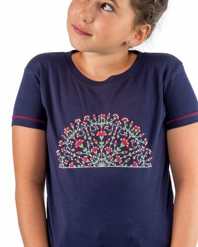Camiseta niña Flamenco Abanico