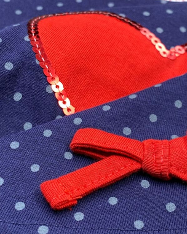 Camiseta niña Flamenco Lunares Corazón - Imagen 4