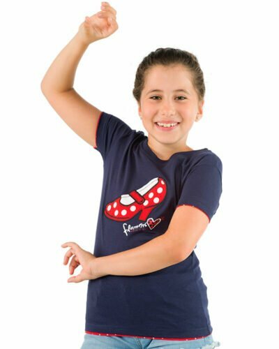 Camiseta niña Flamenco Tacón