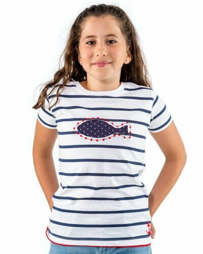 Camiseta niña Naturalmente Pez Lunares