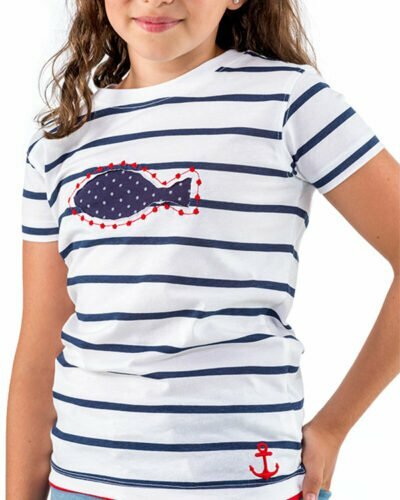 Camiseta niña Naturalmente Pez Lunares