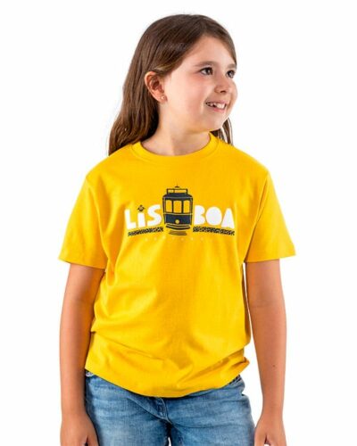 Camiseta niña Portugal Lisboa Tranvía