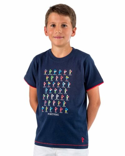 Camiseta niño Portugal Gallo Banderas Países