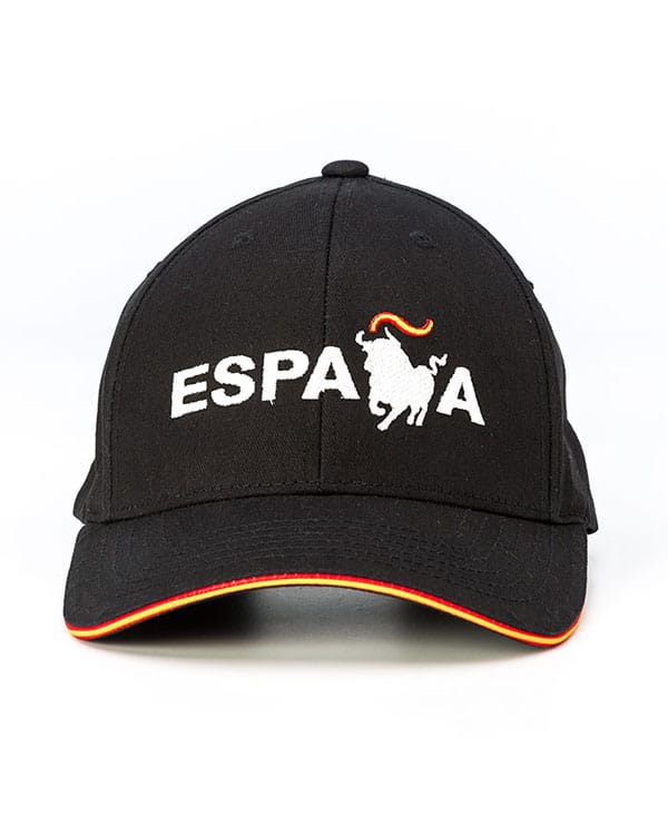 Gorra adulto SoloToro España bordada negra