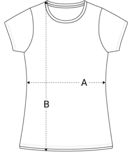 Guía de tallas - Camisetas mujer