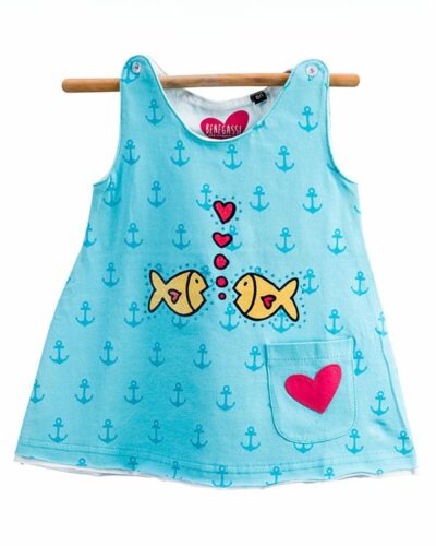 Vestido bebé Naturalmente Peces Corazón