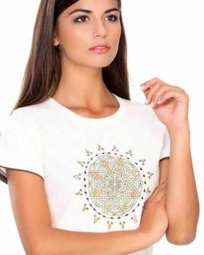 Camiseta mujer Étnica Entrelazado Roto