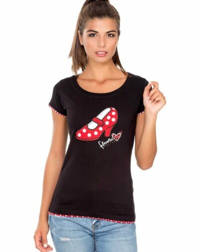 Camiseta mujer Flamenco Tacón