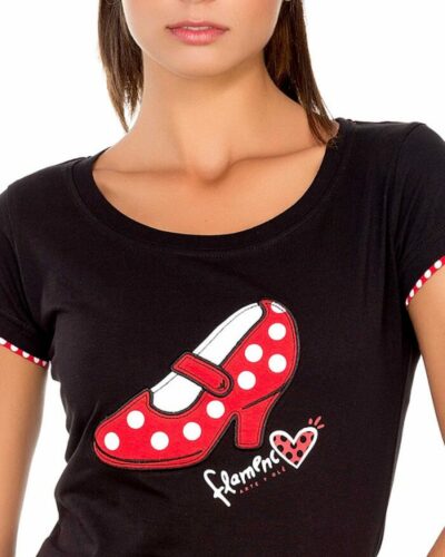 Camiseta mujer Flamenco Tacón