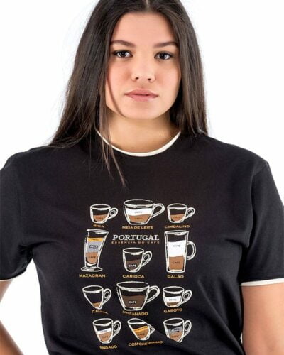 Camiseta mujer Portugal Cafés en Portugal
