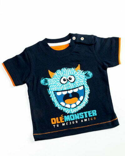 Camiseta bebé Naturalmente Olémonster