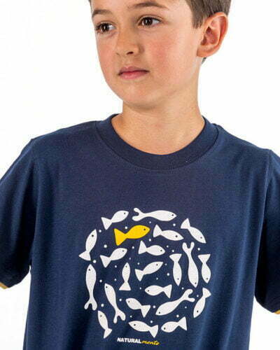 Camiseta niño Naturalmente Peces Círculo