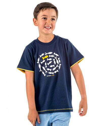Camiseta niño Naturalmente Peces Círculo