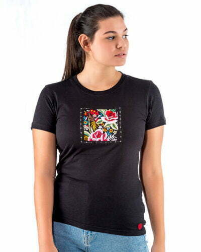 Camiseta mujer Flamenco Mantón Manila